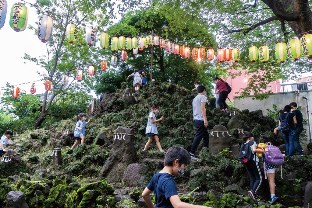 小野照崎神社 富士塚